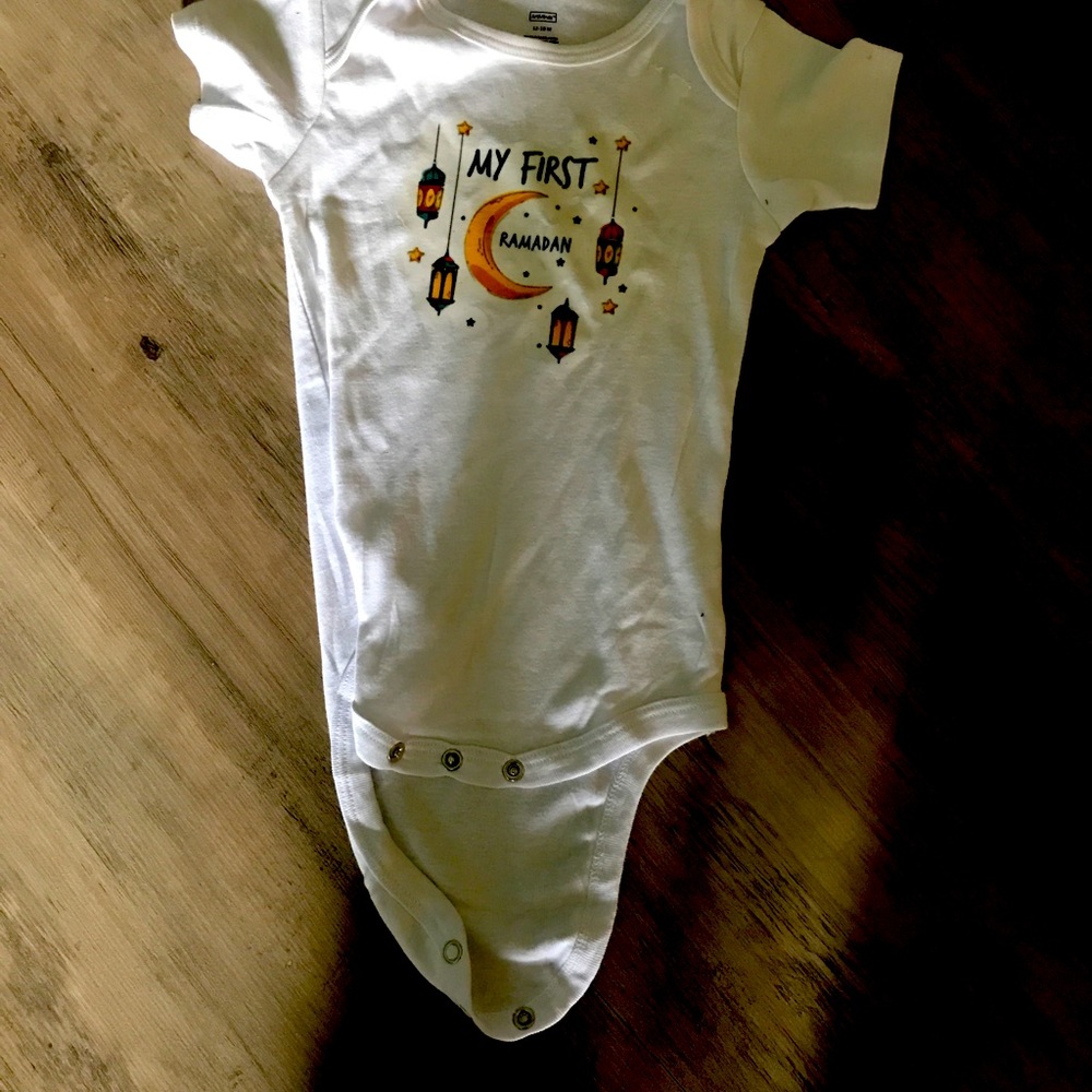 Onesie with “my first Ramadan”